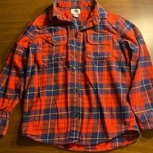 Boys large flannel shirt